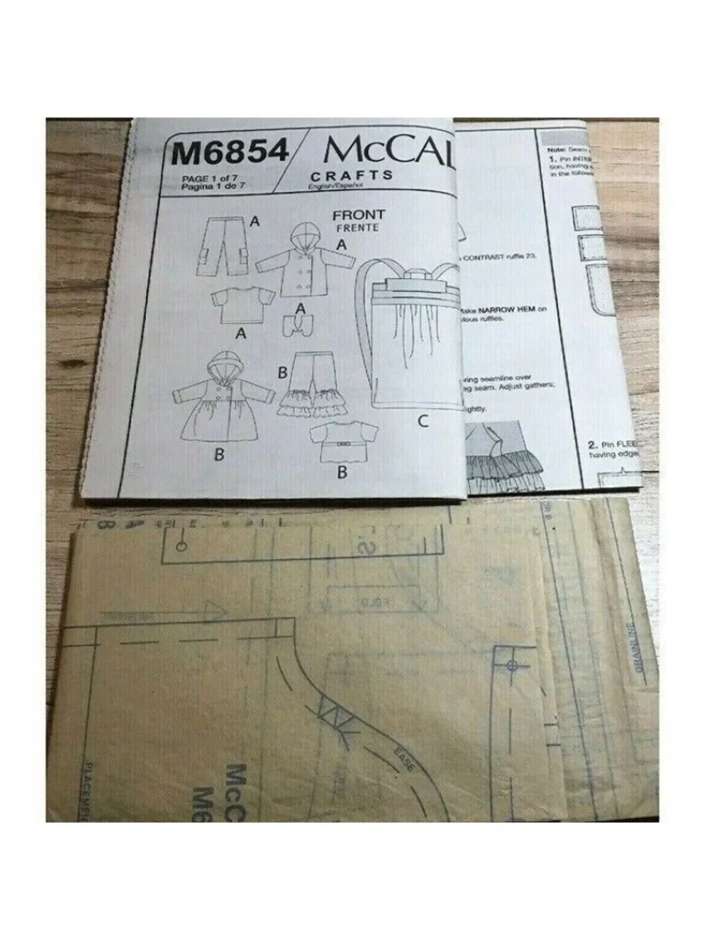 Sewing Pattern McCalls M6854 Crafts 18